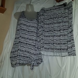 Skirt and top set